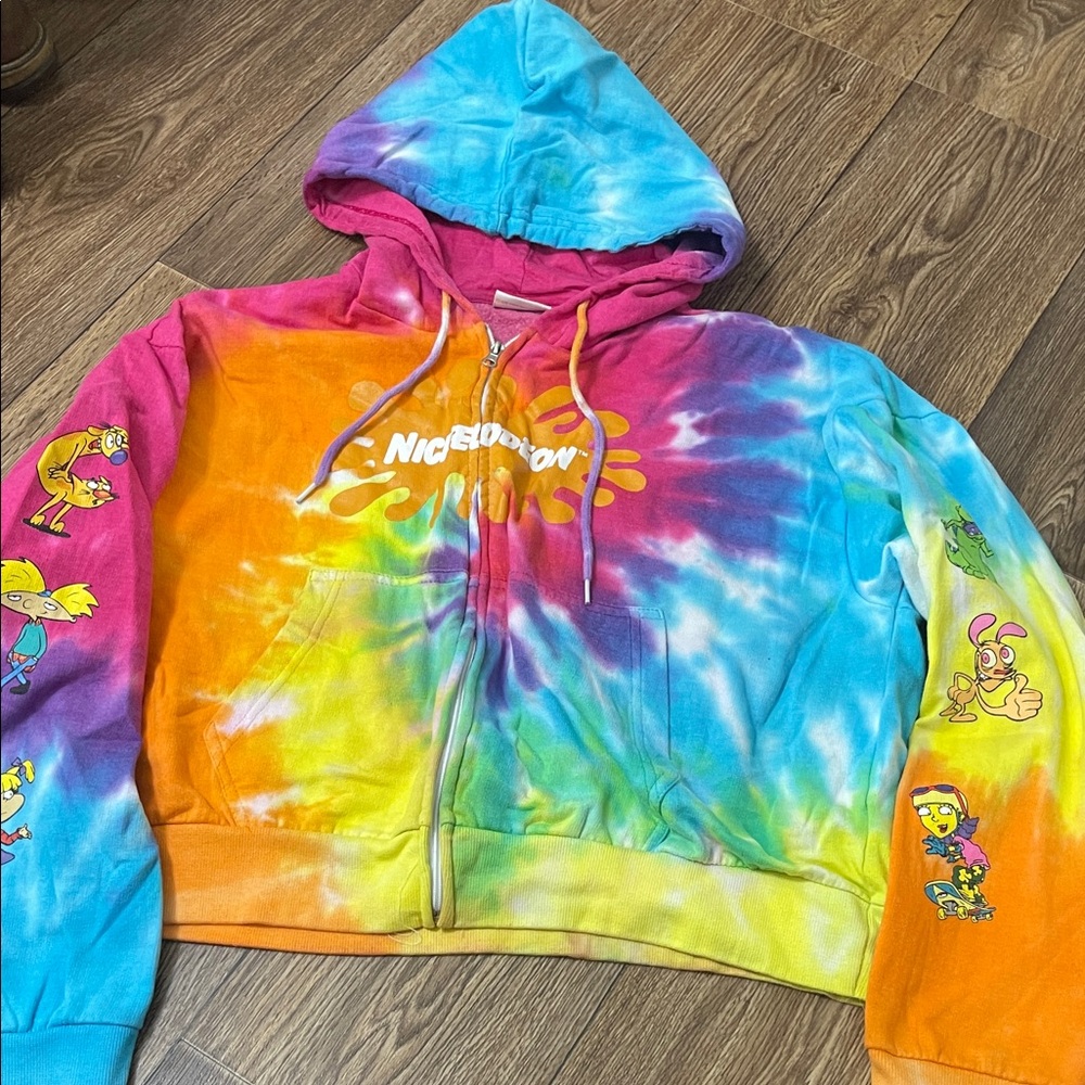 Nickelodeon Colorful Tie-Dye Hoodie